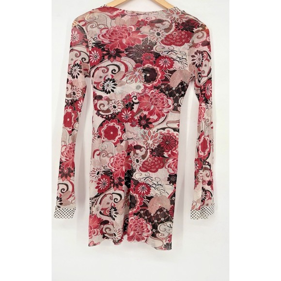 Sweet‎ Pea by Stacy Frati Women’s Sheer Top/Dress – Small – Y2K Eclectic 70s - Picture 6 of 8